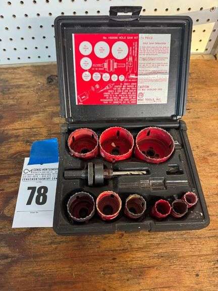 MAC Tools No. HS9596 Hole Saw Kit - 13 Piece image
