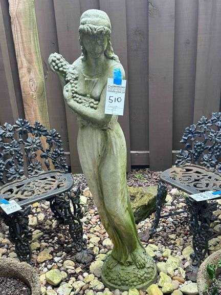 Tall Concrete Lady Statue image