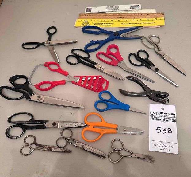 Lot of Sissors, & Rulers image