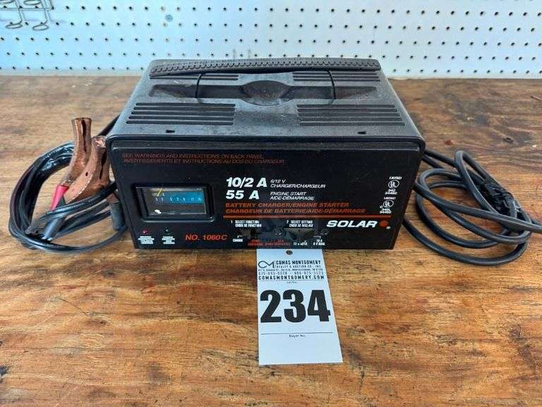 Solar No. 1060C 10/2 A 55 A Battery Charger Engine Starter image