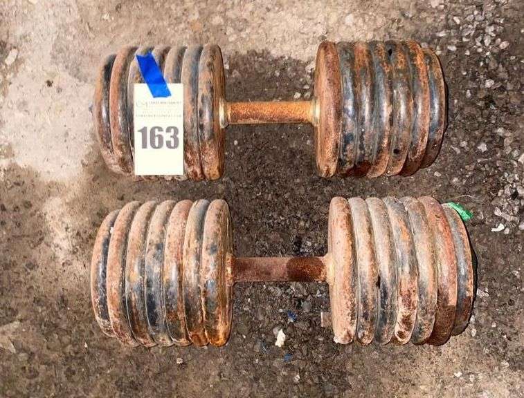 Pair of 140lb Dumbbells image