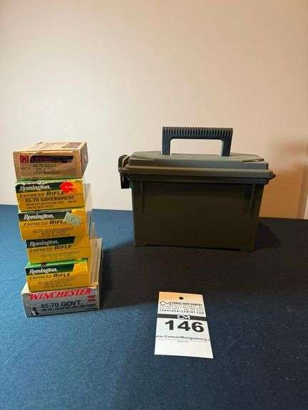 45-70 Govt Ammunition Assortment with Ammo Can image