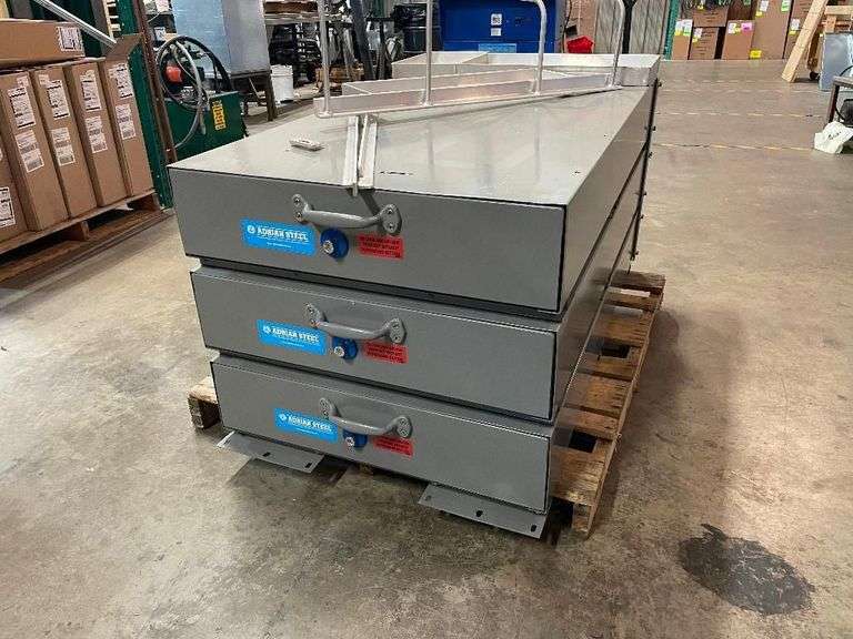 Adrian Steel Gray Storage Drawers for Commercial Vehicles - Set of Three image