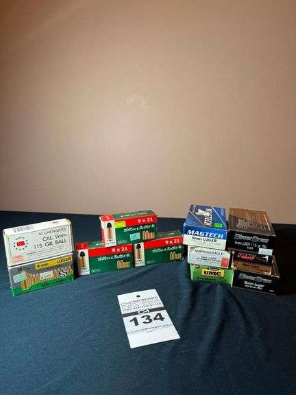 Mixed Lot of 9mm and 9x21 Ammunition - Various Brands image