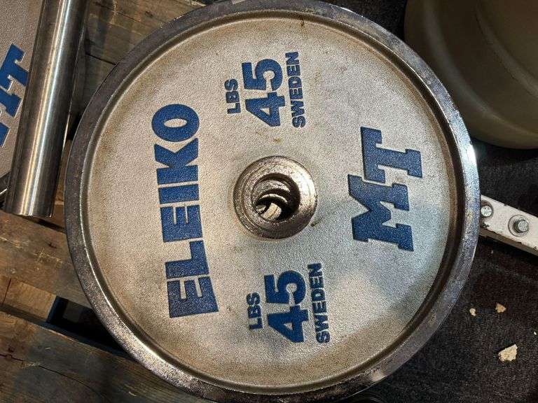 Pair of Eleiko 45 LB Weight Plates image