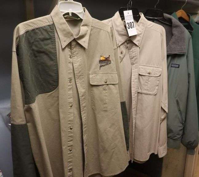 2 Like New Lands Ends Jackets & 2 Shooting/Hunting Shirts   L/XL image
