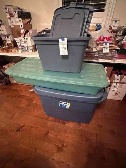 Green & Blue Storage Contanters image