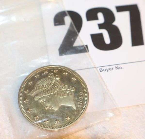 1849 Liberty Head $20.00 Dollar Coin image