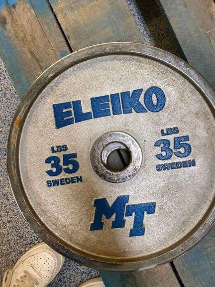 Pair of Eleiko 35 LB Weight Plates image
