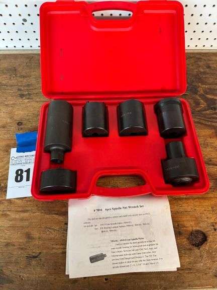 Astro Pneumatic 7894 6-Piece Spindle Nut Wrench Set for 4WD Vehicles image