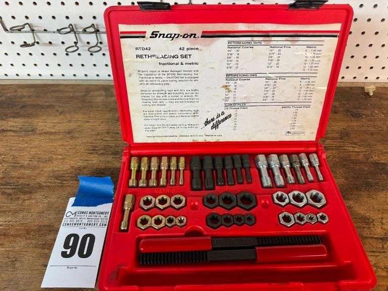 Snap-on RTD42 42-Piece Rethreading Set - Fractional & Metric image