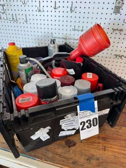 Assorted Spray Paint Cans and Car Care Products image