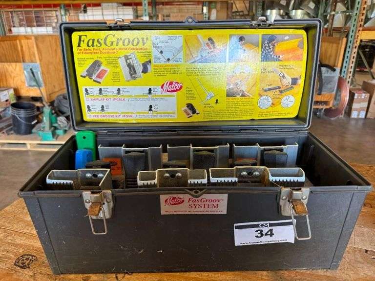 Malco FasGroov System for Fiberglass Ductboard Fabrication image