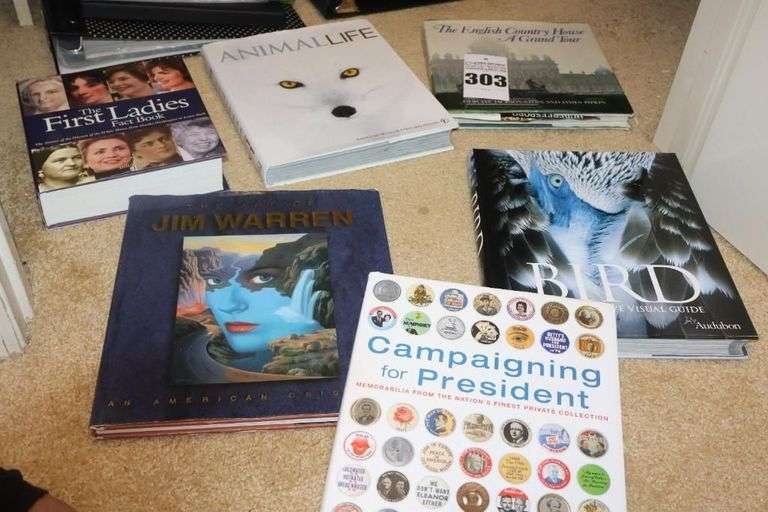 Variety of Coffee table Hardback Books: 1st Ladies, Animal Life, Englich Country, Birds, Etc. image