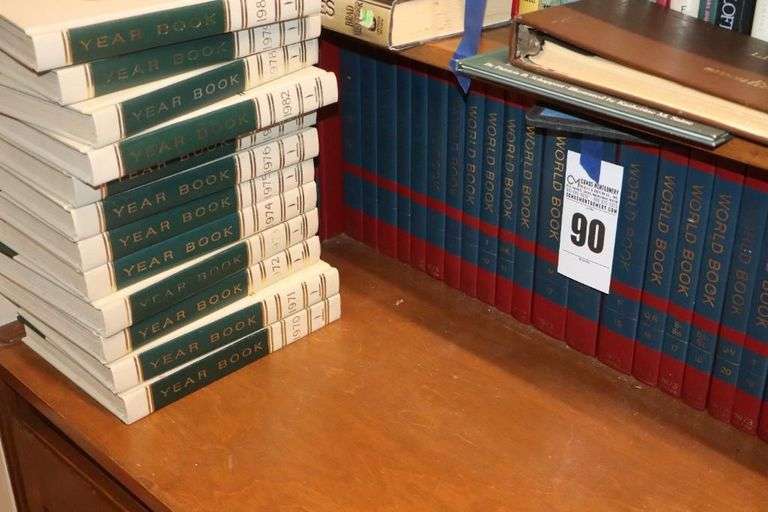 Set of World Books 1-22 & Set of Year Books 1970-1982 (1980 is missing) image