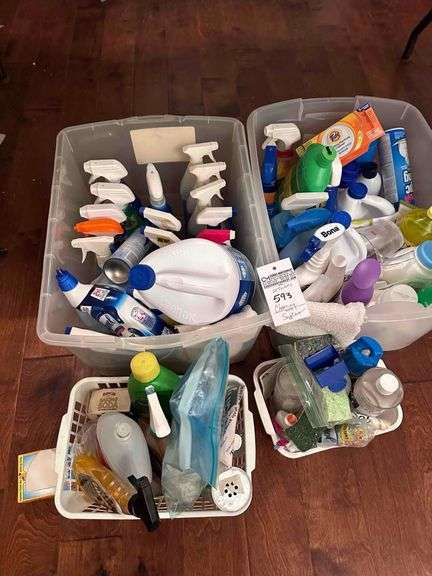 Loads Of Cleaning Supplies & Laundry Detergent image