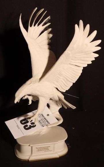 Franklin Mint Eagle - "Brave New Future" From The Ronald Regan Presidential Foundation by George McMonigle Numbered 1194/9500   14" image