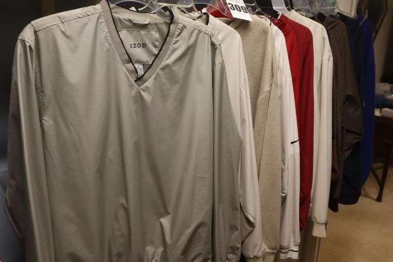 14 Like New Men's Pull over Shirts: Izod, Addidas, Niki, Ping, Arnold Palmer, Pebble Beach PGA etc. image