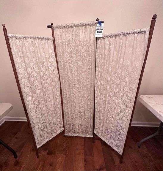 3 Panel Lace Room Divider image