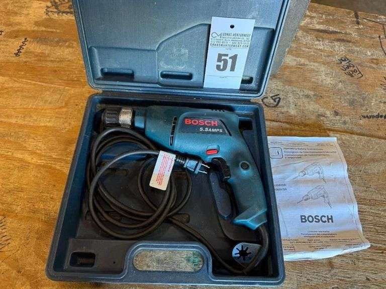 Bosch 3/8" Drill with Case and Manual image