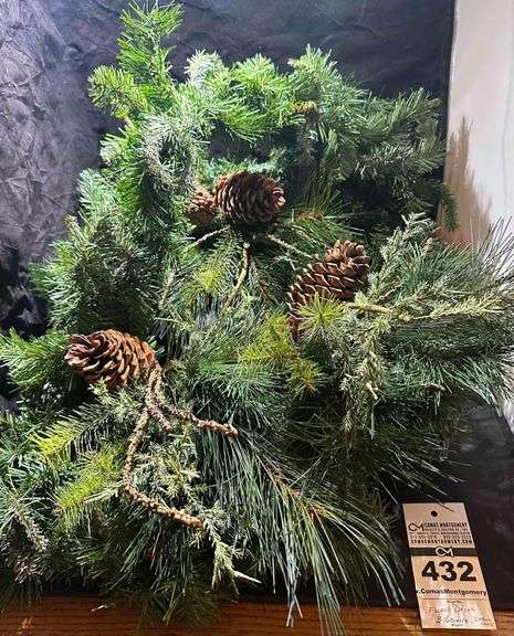 Large Lot of Christmas Garland - 2 Types image