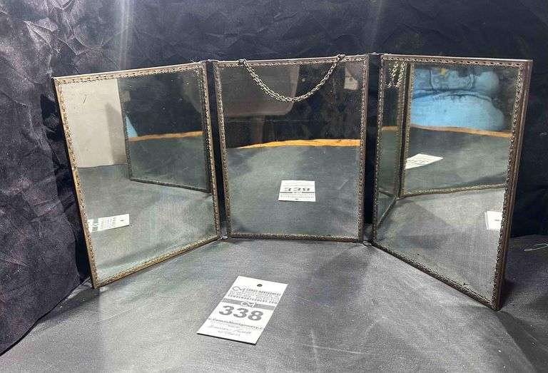 Antique / Vintage Tri-Mirror image