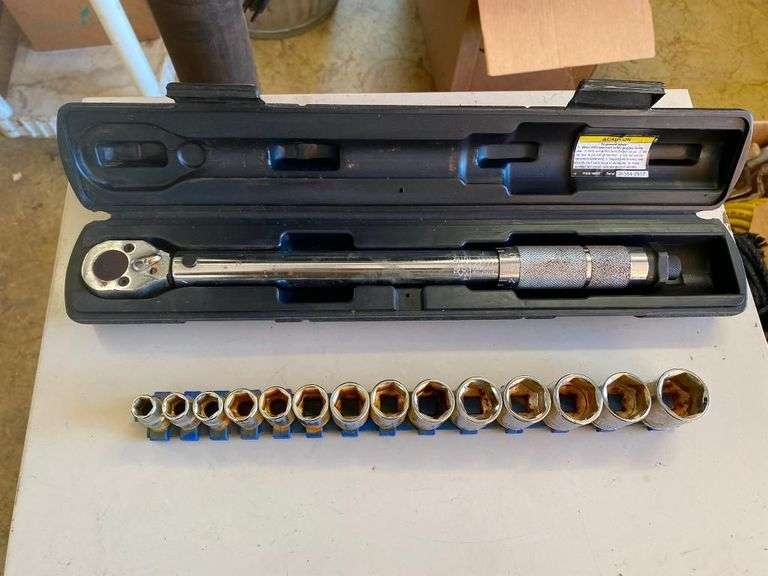 Torque Wrench and Socket Set image
