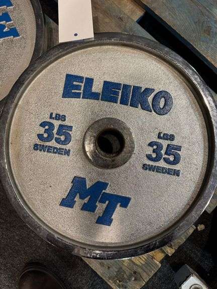 Pair of Eleiko 35 LB Weight Plates image