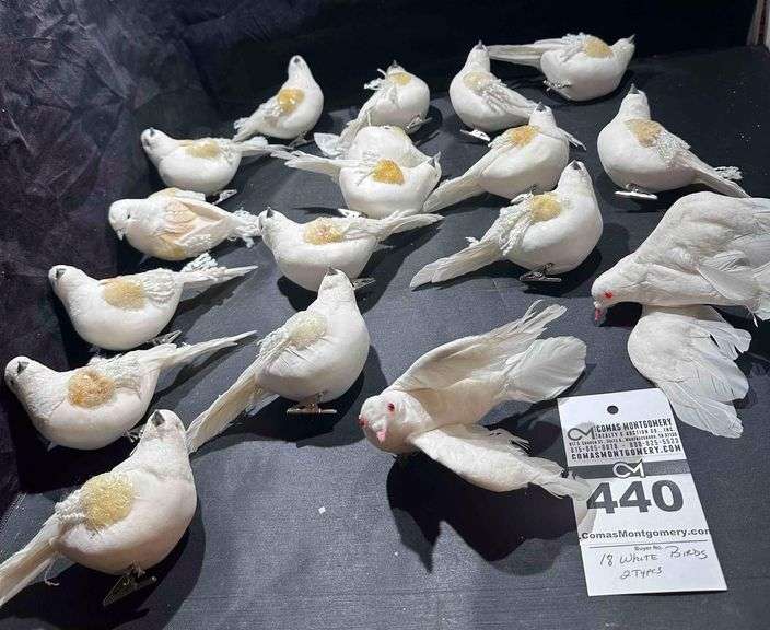 Lot of Christmas White Doves image