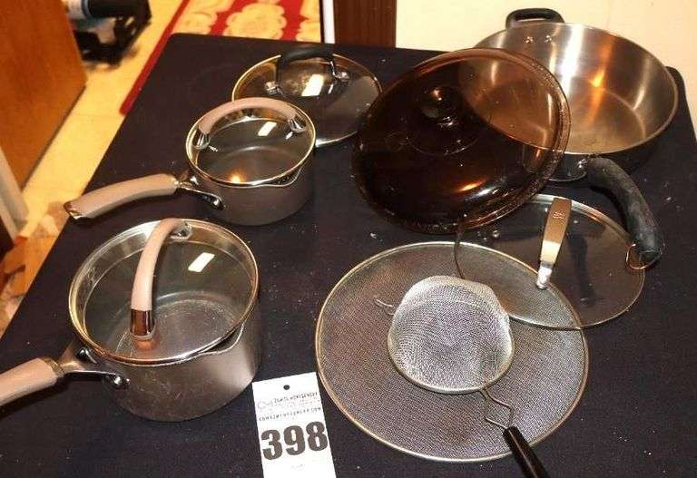 Variety of Pots and Pans, Skillett (Paula Deene), Screen, etc. image