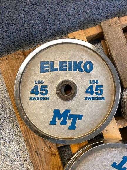 Pair of Eleiko 45 LB Weight Plates image