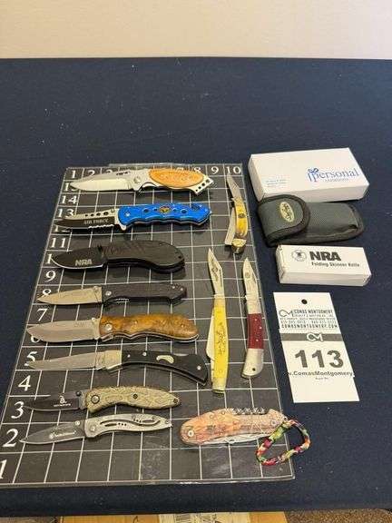 Assorted Folding and Fixed Blade Knives- NRA, Camillus, and more! image