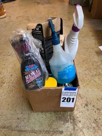 Lot of Automotive Cleaning and Maintenance Supplies image