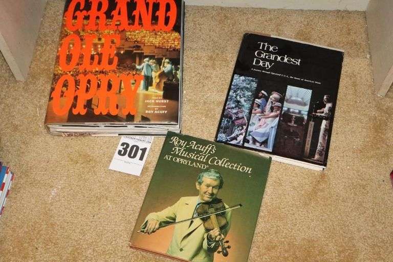 3 Coffee Table Hardback Books: : "Grand Ole Opry", Book about Opryland Park, & Roy Acuff at Opryland image