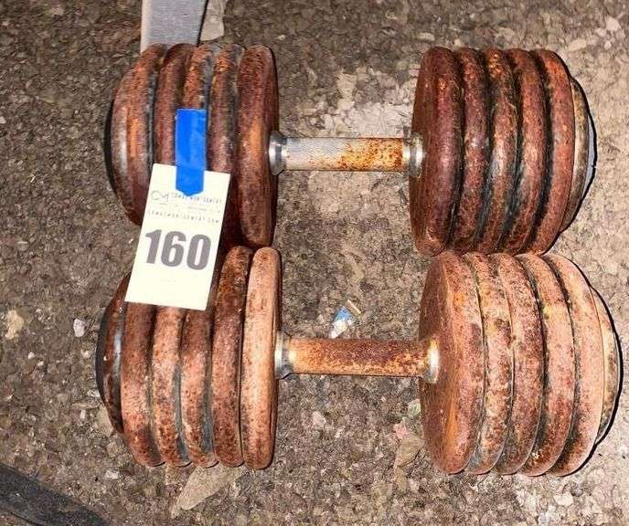 Pair of 115lb Dumbbells image