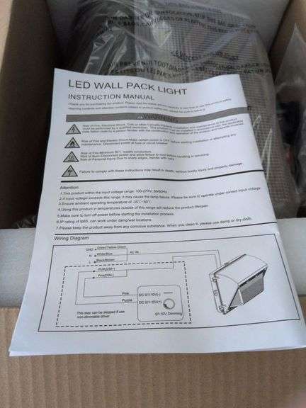 LED Wall Pack Light, New In Box image