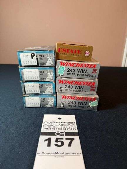 Lot of .243 Caliber Ammunition: Winchester, Federal, and Estate Cartridge Inc. image