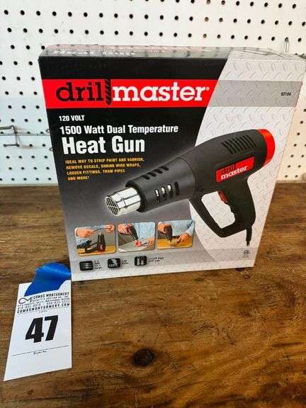 Drill Master 120 Volt 1500 Watt Dual Temperature Heat Gun image