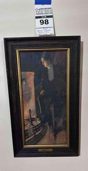 Antique - Firelight Fanies (Man) by Alfred Dewpy (1906) image