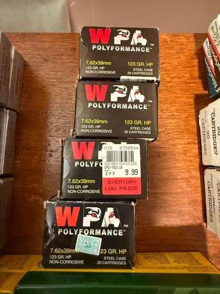 WPA Polyformance 7.62x39mm Ammunition - Four Boxes image