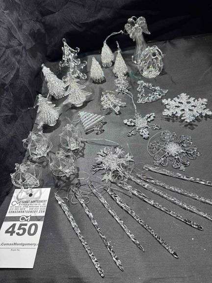 Christmas Ornaments -Trees  Crystal, Glass, & Mirrors image