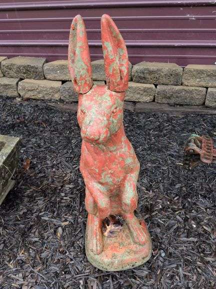 29" Cement Rabbit Broken Ears image