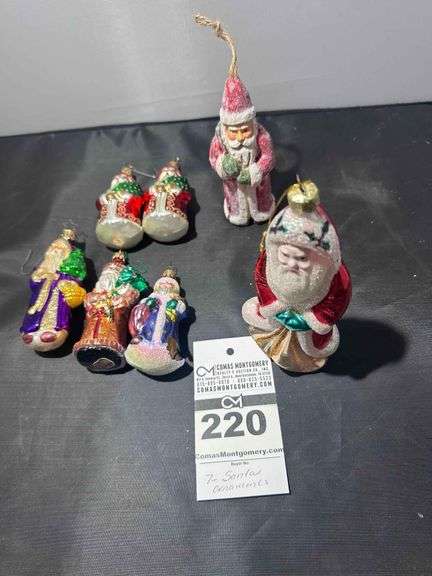 Vintage /Antique Santa Ornaments (7) image
