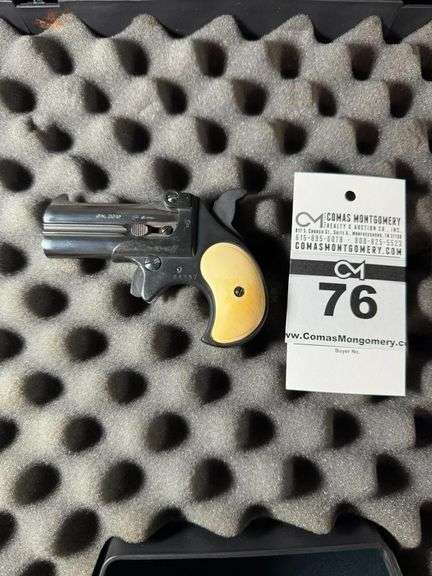 German-Made Derringer .22 Short Caliber Pistol with Case image
