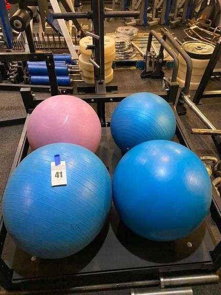 (4) Exercise Balls - Different Sizes image