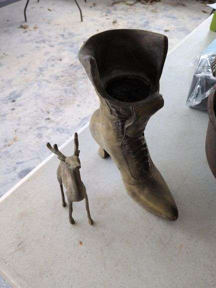 Brass Deer and Shoe image