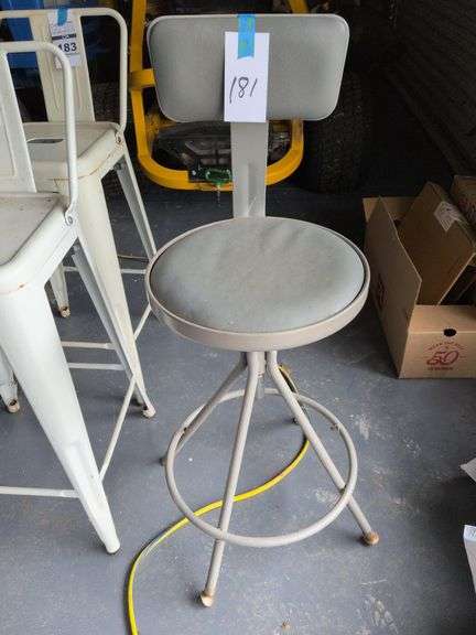 Metal Chair with Vinyl Seat image
