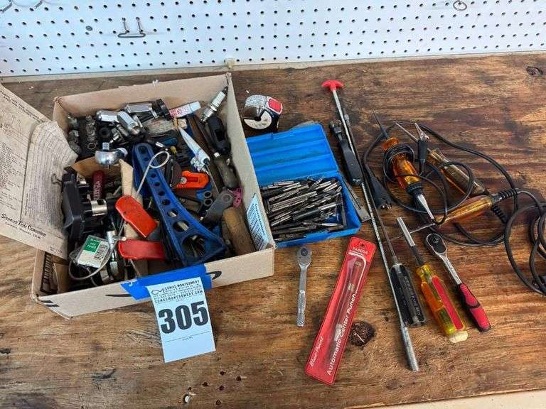 Mixed Lot of Hand Tools: Ratchets, Testers, Wrenches, and More image