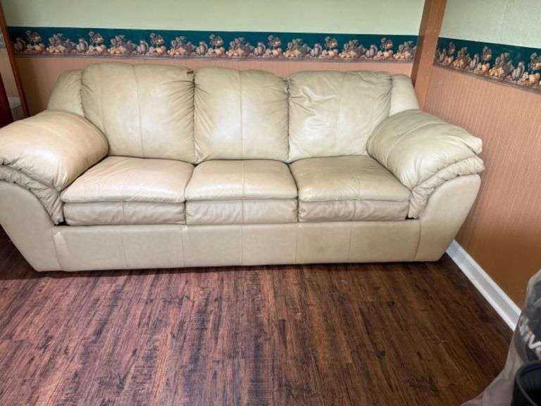 Faux Leather Sleeper Sofa image