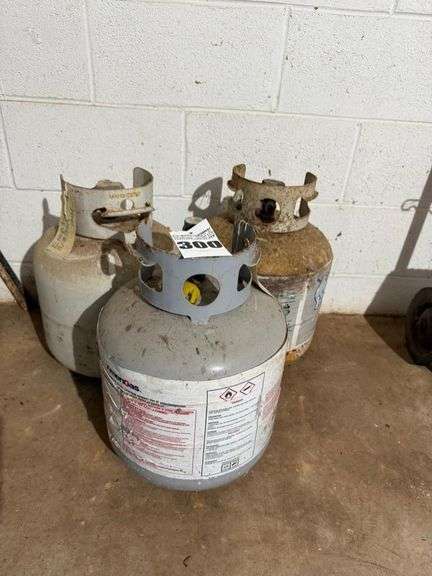 3 propane tanks image